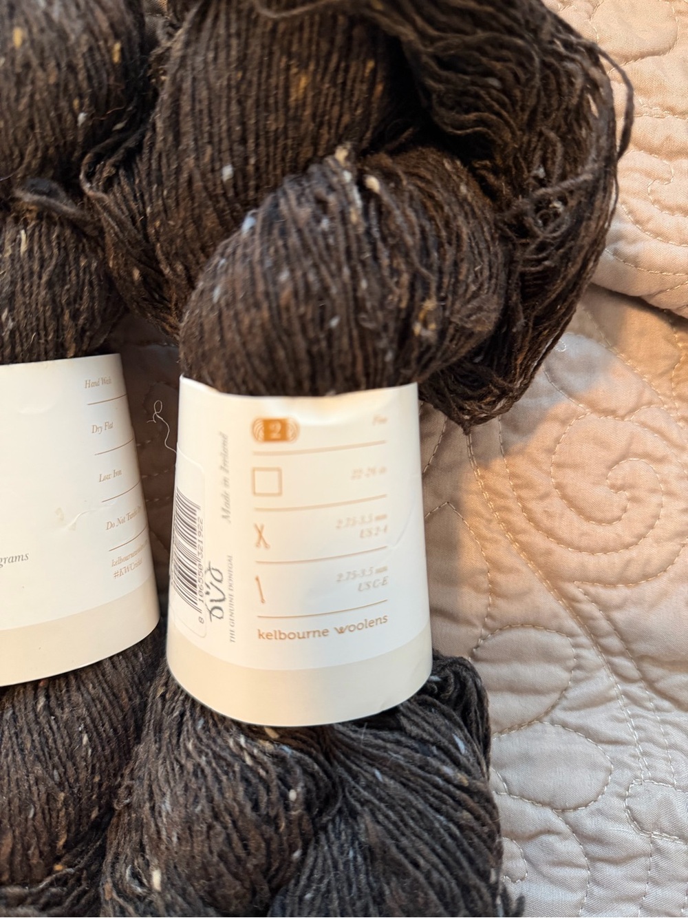 Knitting Rescue Tweed Yarn - Dark Charcoal - Picture 2 of 3